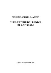E-book, Due lettere dall'India di Andrea Corsali, Ramusio, Giovan Battista, Zanichelli