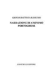 E-book, Narrazione di un anonimo portoghese, Ramusio, Giovan Battista, Zanichelli
