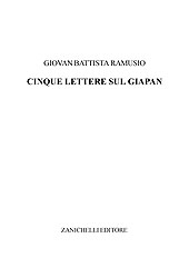 E-book, Cinque lettere sul Giapan, Ramusio, Giovan Battista, Zanichelli