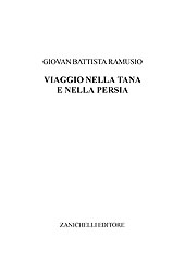E-book, Viaggio di Iosafa Barbaro alla Tana e nella Persia, Ramusio, Giovan Battista, Zanichelli