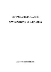 E-book, Navigazione di Sebastiano Cabota, Ramusio, Giovan Battista, Zanichelli