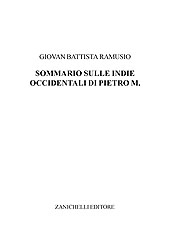 eBook, Sommario dell'Istoria dell'Indie occidentali di Pietro Martire, Ramusio, Giovan Battista, Zanichelli