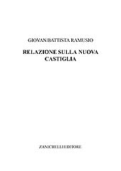 E-book, Relazione sugli avvenimenti della Nuova Castiglia, Zanichelli