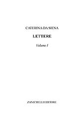 E-book, Lettere : volume I, Caterina da Siena, Zanichelli