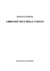E-book, Libro dei vizi e delle virtudi, Zanichelli