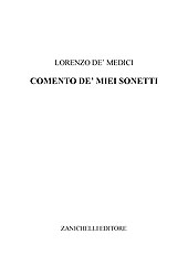 eBook, Comento de' miei sonetti, Lorenzo de Medici, Zanichelli