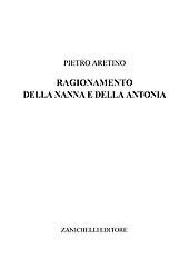 E-book, Ragionamento della Nanna e della Antonia, Zanichelli