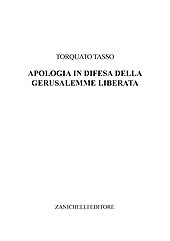 eBook, Apologia in difesa della Gerusalemme Liberata, Tasso, Torquato, Zanichelli