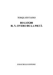 E-book, Il N. overo de la Pietà, Tasso, Torquato, Zanichelli
