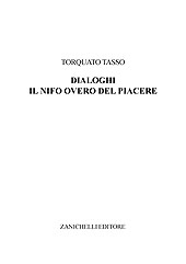 E-book, Il Nifo overo del Piacere, Tasso, Torquato, Zanichelli