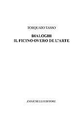 E-book, Il Ficino overo de l'Arte, Tasso, Torquato, Zanichelli