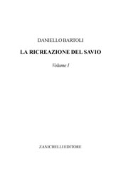 E-book, La ricreazione del savio : volume I, Zanichelli