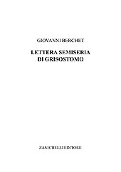 E-book, Lettera semiseria di Grisostomo, Berchet, Giovanni, Zanichelli