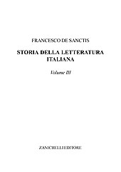 E-book, Storia della letteratura italiana : volume III, Zanichelli