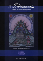 Fascículo, Il bibliotecario : rivista di studi bibliografici. III serie, gennaio/aprile, 2009, Bulzoni