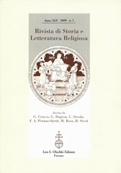 Fascicule, Rivista di storia e letteratura religiosa. Anno XLV - 2009 - n. 1, 2009, L.S. Olschki