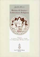 Fascicule, Rivista di storia e letteratura religiosa. Anno XLV - 2009 - n. 3, 2009, L.S. Olschki