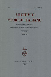 Fascicolo, Archivio storico italiano : 621, 3, 2009, L.S. Olschki