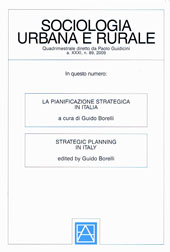 Article, Riflessioni critiche su esperienze e sperimentazioni italiane con l'etichetta di Pianificazione strategica, Franco Angeli