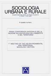 Artikel, La sociologia urbana in Italia, Franco Angeli