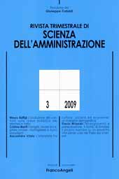 Issue, Rivista trimestrale di scienza della amministrazione. LUG/SET., 2009, Franco Angeli