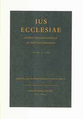 Issue, Ius Ecclesiae : rivista internazionale di diritto canonico : XXI, 2, 2009, Giuffrè  ; Istituti editoriali e poligrafici internazionali  ; Fabrizio Serra