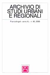 Issue, Archivio di studi urbani e regionali. n. 95, 2009, Franco Angeli
