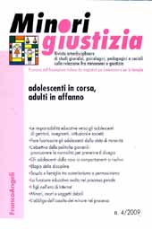 Articolo, Operatori sociali e giudici a confronto con i problemi dell'adolescenza, Franco Angeli