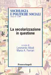 Artikel, Secolarizzazione ed Exclusive Humanism in Charles Taylor, Franco Angeli
