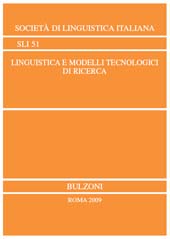 Chapter, Riflettendo su Linguistica e Modelli Tecnologici di Ricerca, Bulzoni