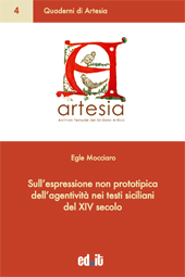 E-book, Sull'espressione non prototipica dell'agentività nei testi siciliani del XIV secolo, Mocciaro, Egle, Ed.it