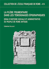 Kapitel, Gestion d'un service urbain : l'administration des distributions frumentaires, École française de Rome