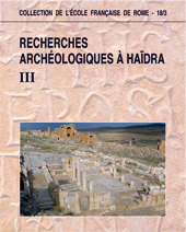 E-book, Recherches archéologiques à Haïdra, III, École française de Rome