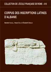 E-book, Corpus des inscriptions latines d'Albanie, Anamali, Skënder, École française de Rome