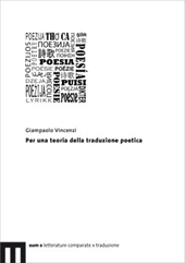 E-book, Per una teoria della traduzione poetica, Vincenzi, Giampaolo, EUM-Edizioni Università di Macerata