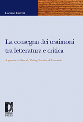 Chapter, Attualità della critica : persistenze novecentesche tra Francia e Italia, Firenze University Press