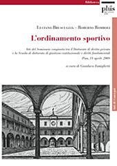 Chapitre, Ordinamento sportivo e diritti fondamentali : verso un giusto processo sportivo, PLUS-Pisa University Press