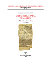 Kapitel, Carte della Badia di Marturi nell'Archivio di Stato di Firenze (971-1199), Società storica della Valdelsa