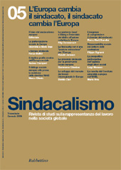 Article, Editoriale : il bivio del sindacalismo europeo, Rubbettino