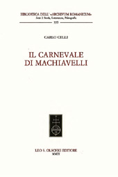 E-book, Il carnevale di Machiavelli, L.S. Olschki