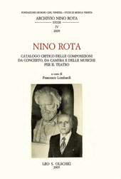 eBook, Nino Rota : catalogo critico delle composizioni da concerto, da camera e delle musiche per il teatro, L.S. Olschki