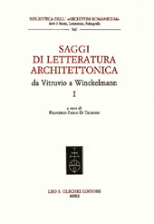 E-book, Saggi di letteratura architettonica da Vitruvio a Winckelmann : vol. I, L.S. Olschki