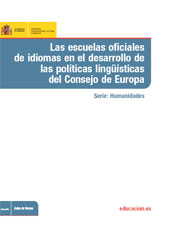 eBook, Las escuelas oficiales de idiomas en el desarrollo de las políticas lingüísticas del Consejo de Europa, Ministerio de Educación, Cultura y Deporte