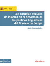 E-book, Las escuelas oficiales de idiomas en el desarrollo de las políticas lingüísticas del Consejo de Europa, Ministerio de Educación, Cultura y Deporte
