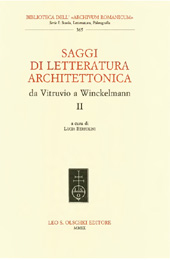 eBook, Saggi di letteratura architettonica da Vitruvio a Winckelmann : vol. II, L.S. Olschki