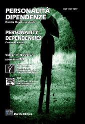 Fascículo, Personalità/dipendenze : rivista quadrimestrale : 15, 2, 2009, Enrico Mucchi Editore
