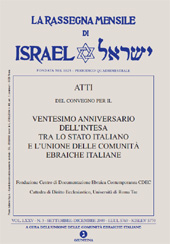 Article, Libertà statutaria e organizzazione dell'ebraismo italiano, La Giuntina