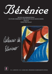 Issue, Berenice : rivista quadrimestrale di studi comparati e ricerche sulle avanguardie : anno XVI, 42 luglio, 2009, Angelus Novus edizioni