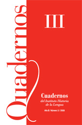 Issue, Cuadernos del Instituto Historia de la Lengua : III, 3, 2009, Cilengua - Centro Internacional de Investigación de la Lengua Española