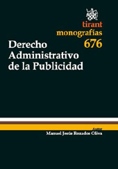 E-book, Derecho administrativo de la publicidad, Rozados Oliva, Manuel Jesús, Tirant lo Blanch